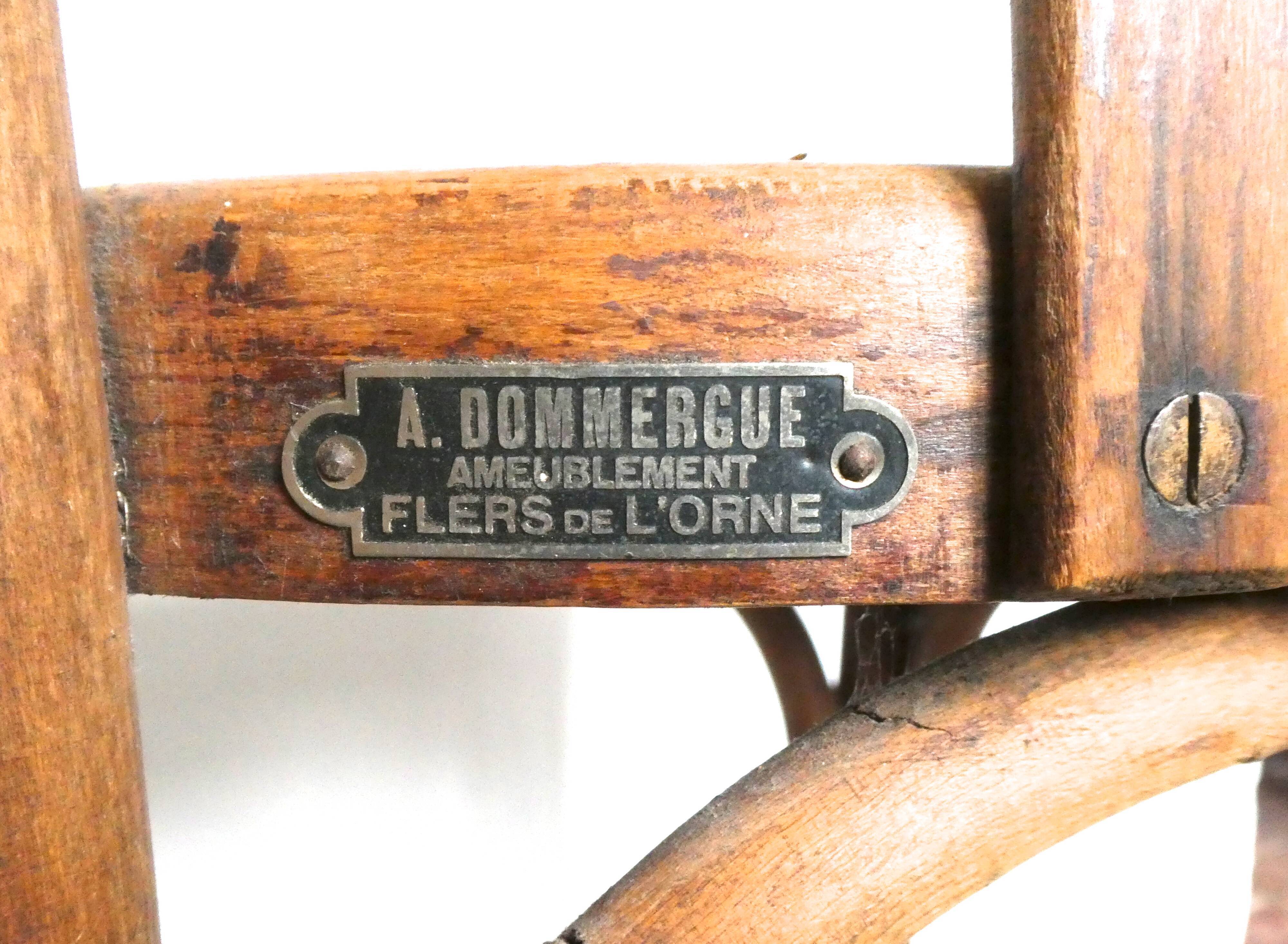 Paire de fauteuils de bistrot Fischel en bois courbé