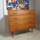 Chest of drawers vintage from the 60s in light wood