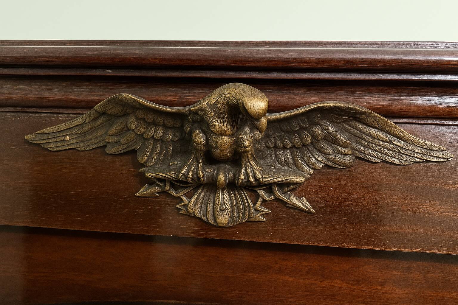 Empire style wardrobe with eagle decor