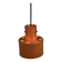 Vintage Hanging Lamp, Artiforte Netherlands, Terracotta, 1950s