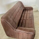 De Sede DS-84 vintage 3-seater designer thick buffalo leather sofa