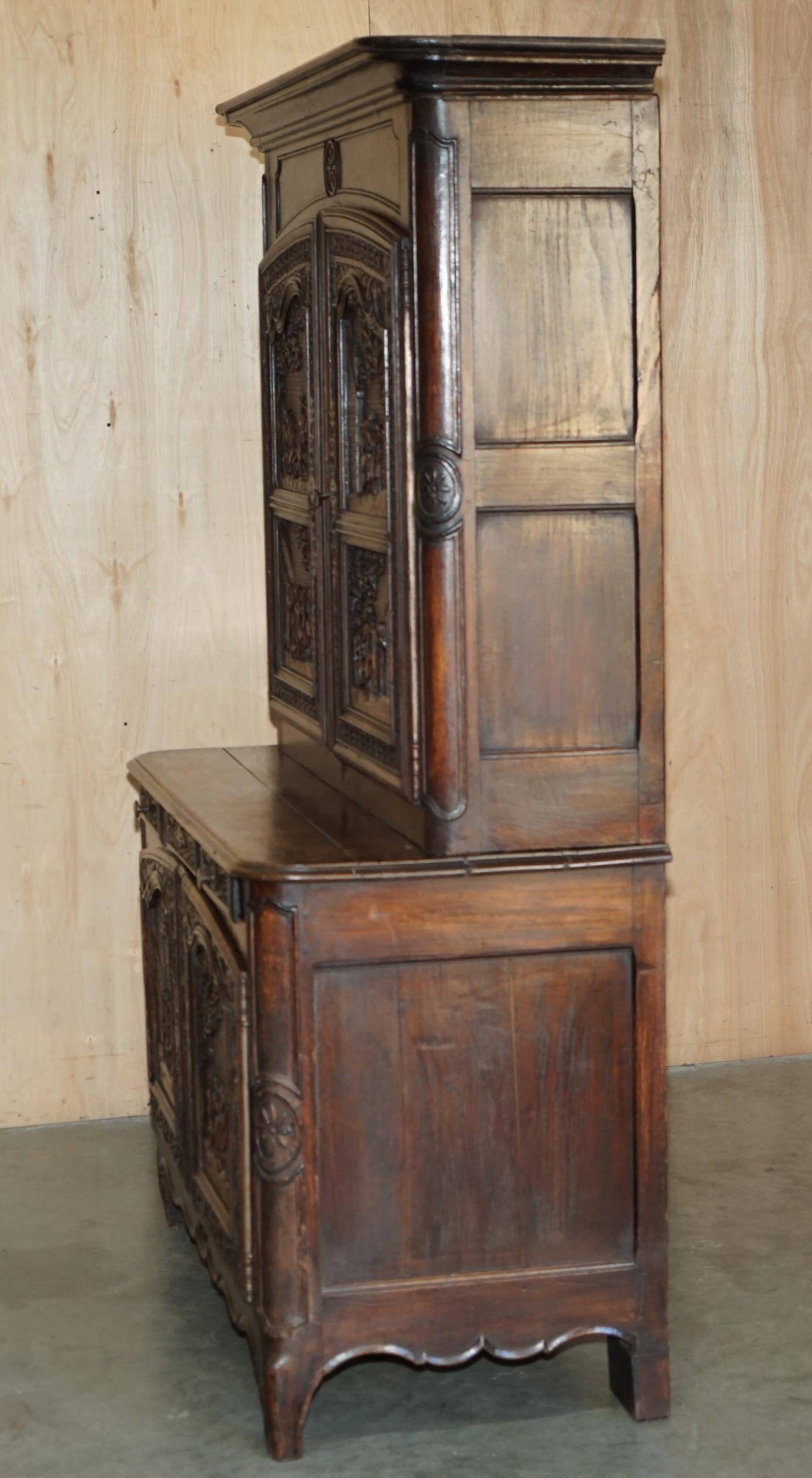 Antique Dutch carved placard, circa 1860.
