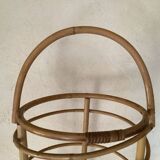 Bamboo and rattan basket
