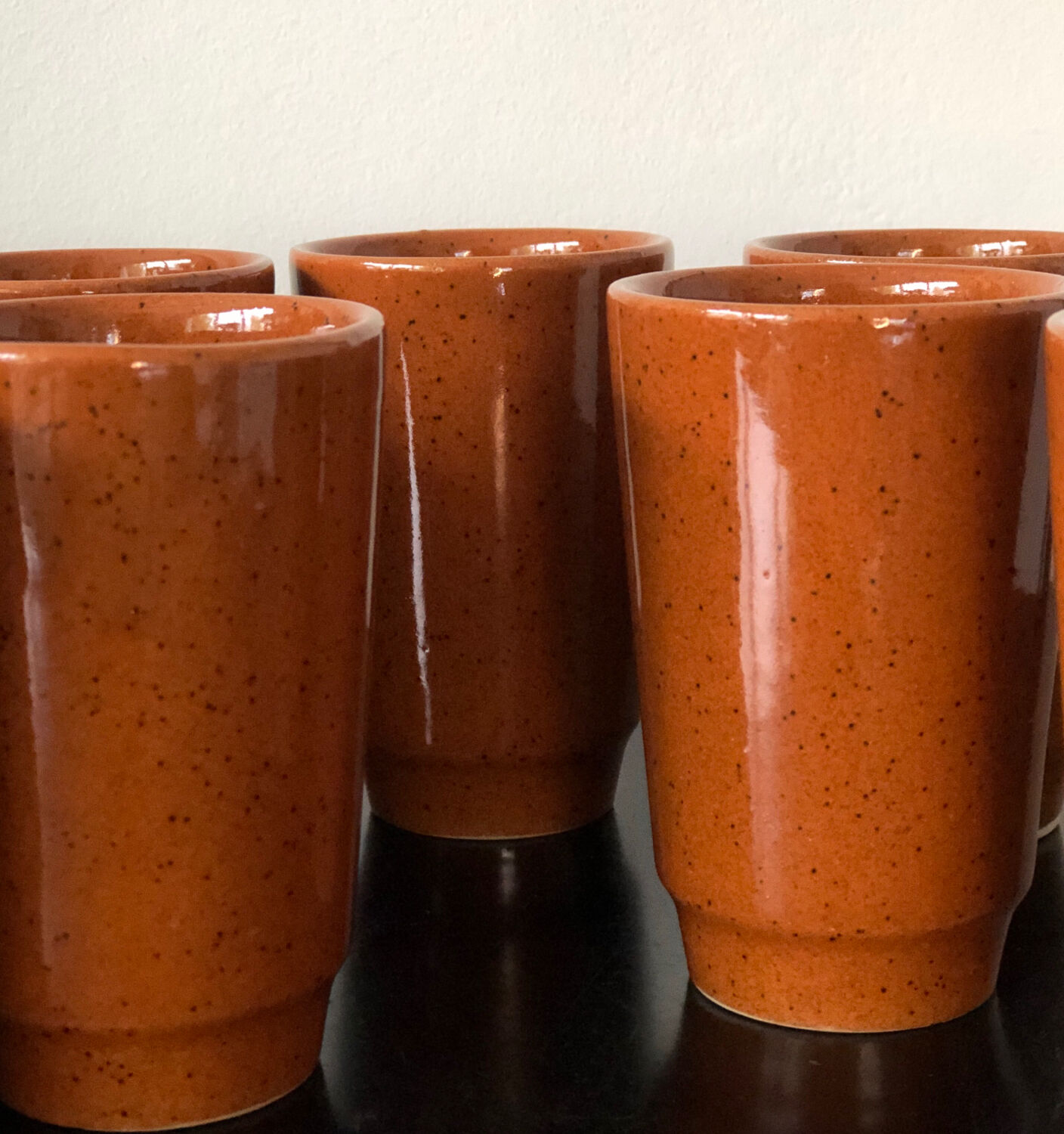 8 cups in glazed sandstone gp digoin