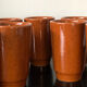 8 tasses en grés vernissé gp digoin