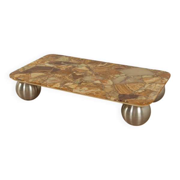 Table basse exclusive en onyx
