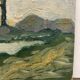 Peinture pins et rivière vintage