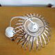 Vintage stainless steel pendant light, 1990s