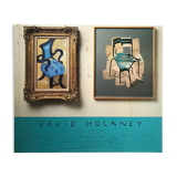 Exhibition poster by David HOCKNEY, The Metropolitan Museum of Art, 1988