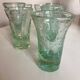 Set of 7 Biot cups in bubbled glass 1970