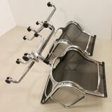 Set of 2 Charles and Ray Eames armchairs by Vitra model EA 117