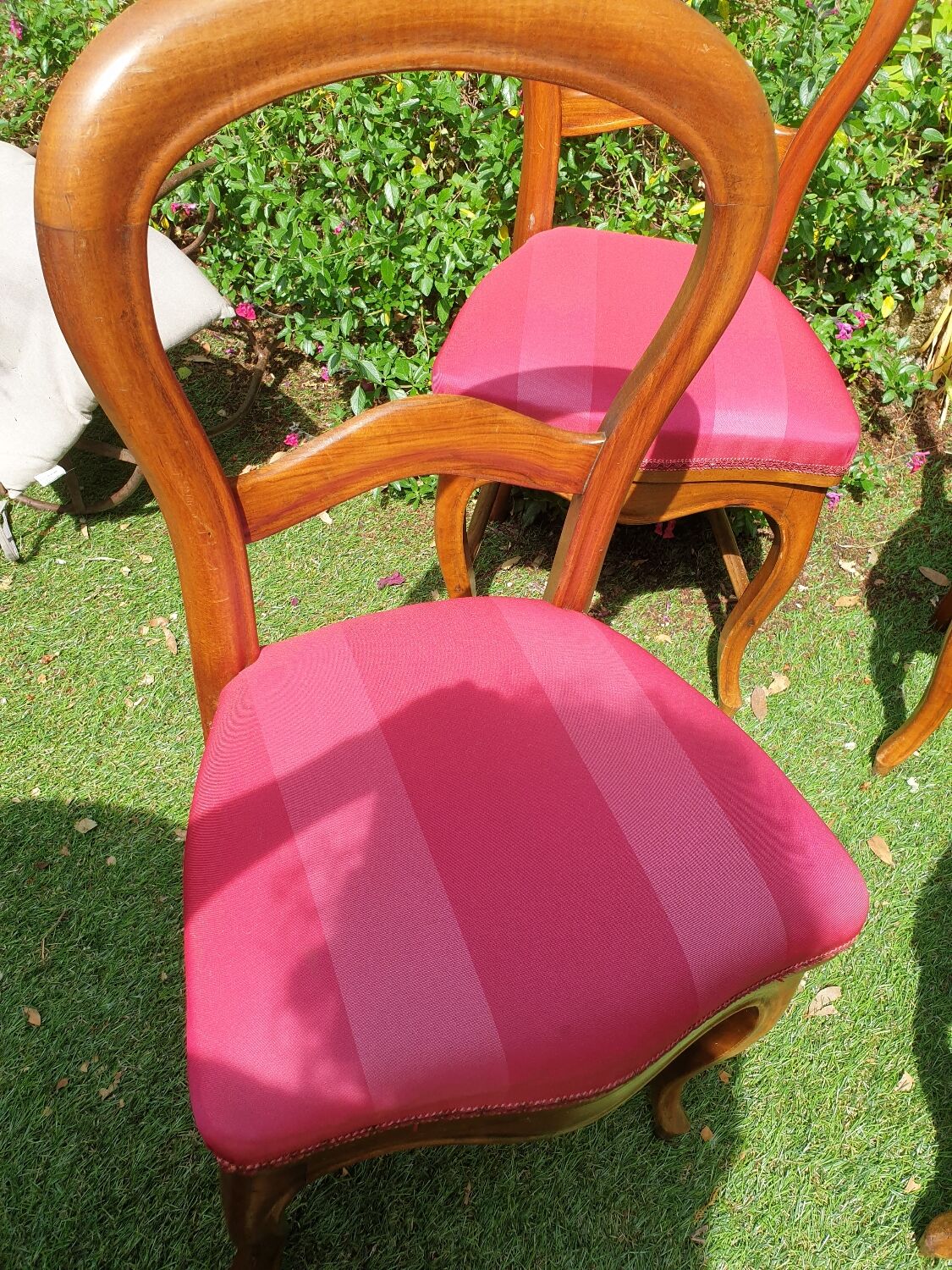 4 Louis Philippe upholstered chairs