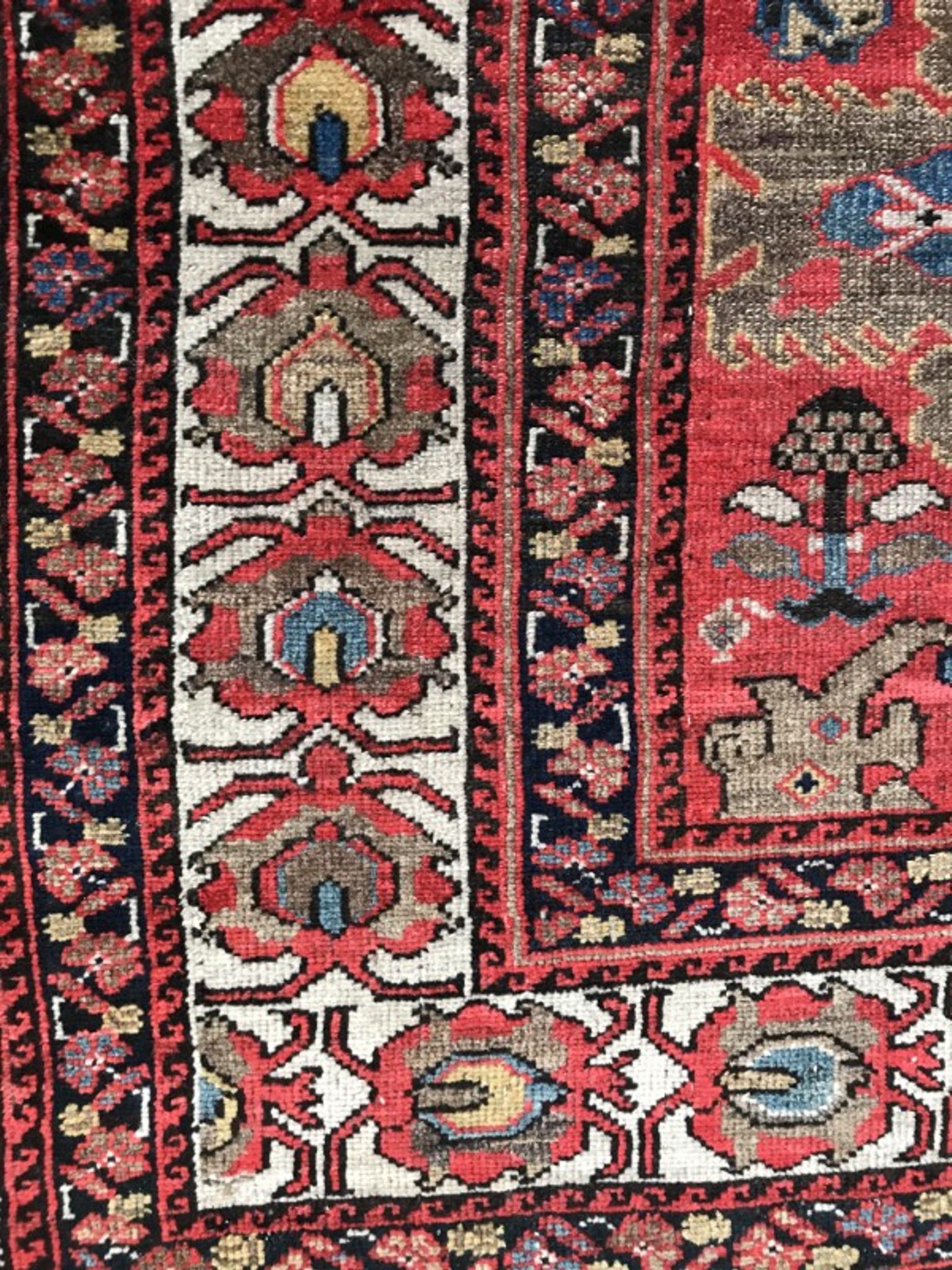 Former carpet Persian Malayer 19th century handmade 134 X 185 CM