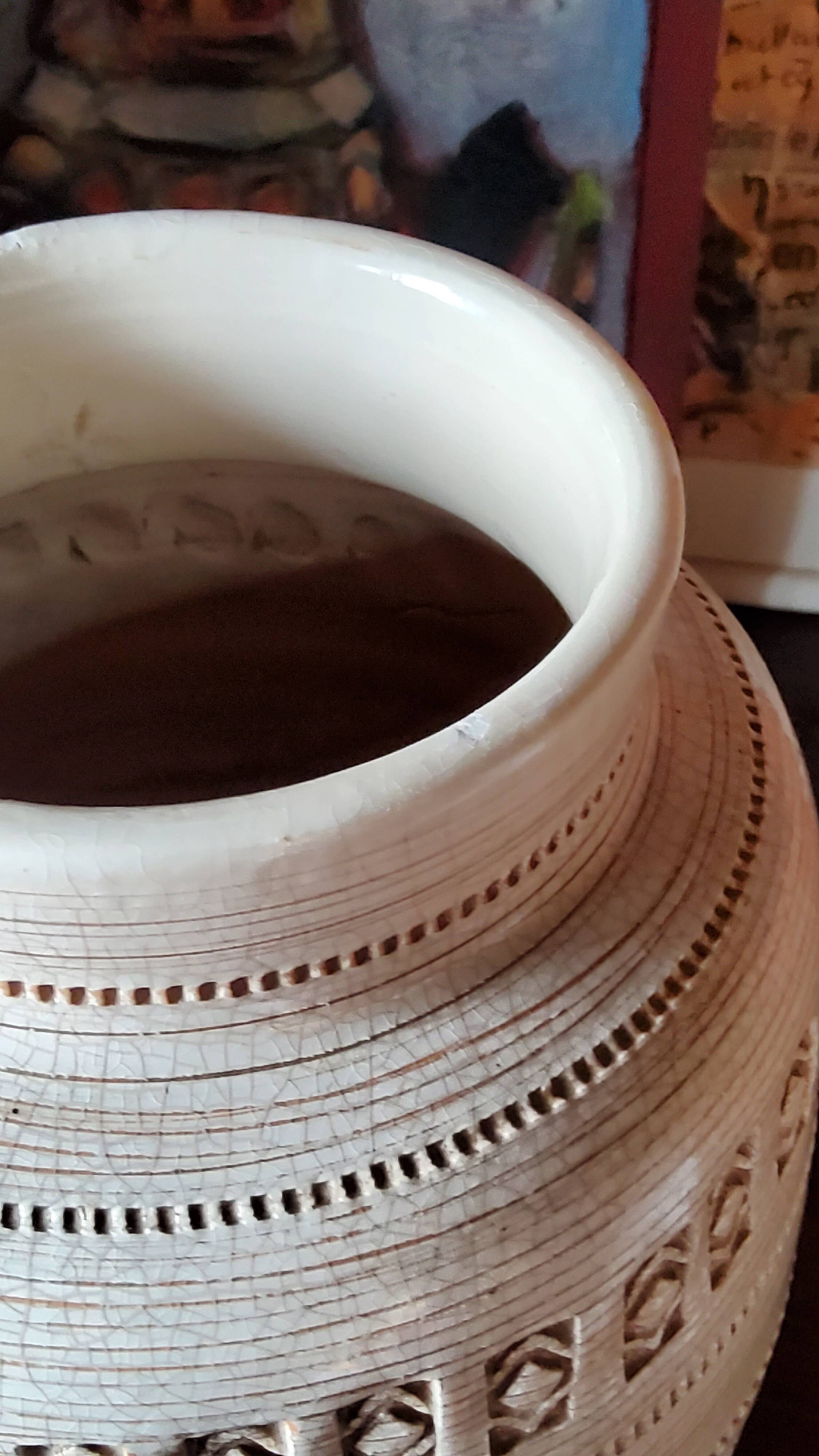 Ceramic vase by Aldo Londi for Bitossi 30cm 1950