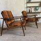 Vintage boomerang armchair