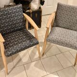 Paire de fauteuils stella