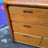 Vintage pine chest of drawers, 1980s