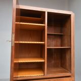 Bahut high art deco 1930 display case door shelf 4 rosewood drawers