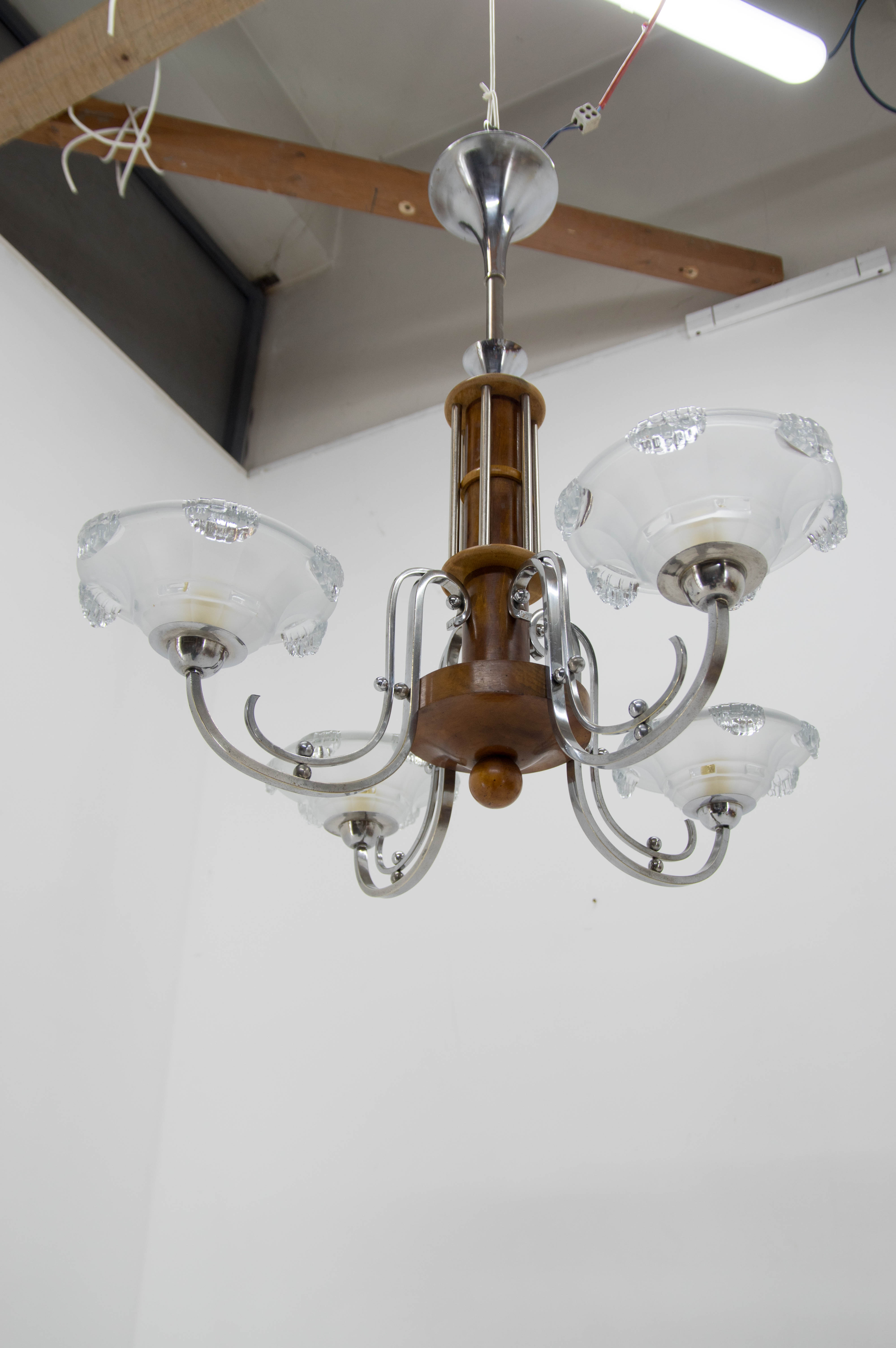 Art deco chandelier  1930s