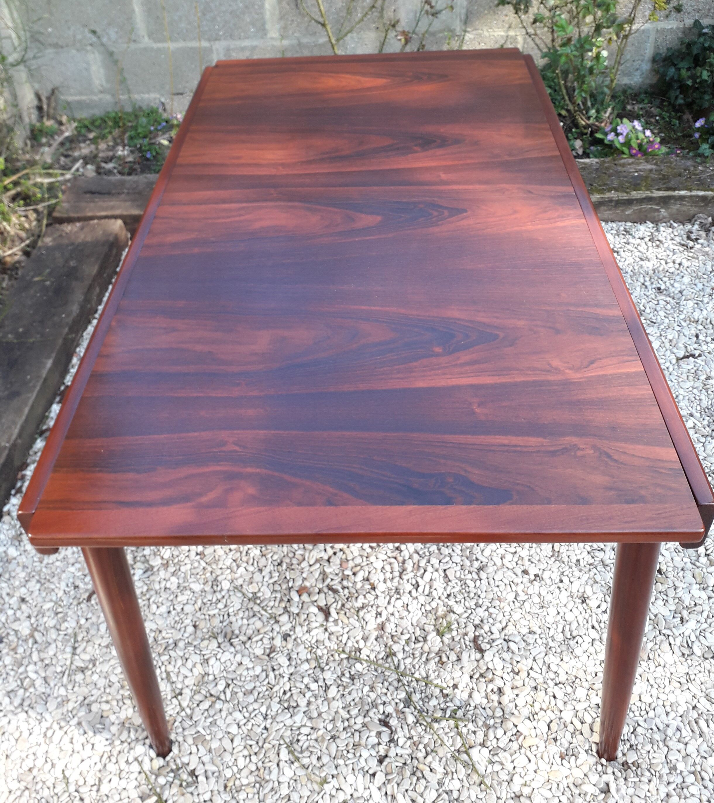 Table extensible en palissandre