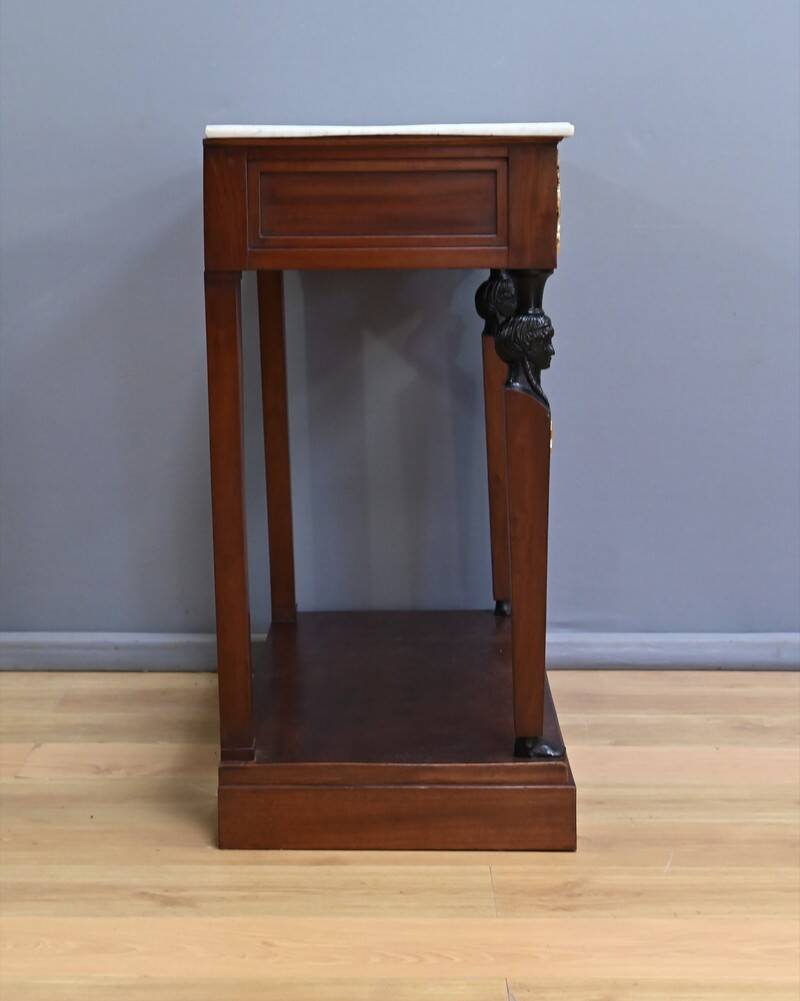 Return from Egypt mahogany console, Empire period – early 19th century