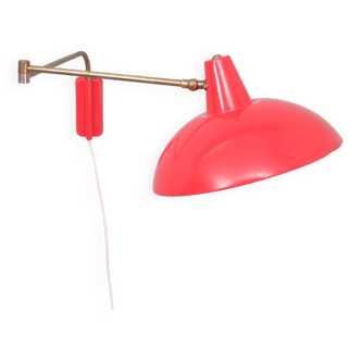 J M Hoogervorst swing-arm wall lamp for Anvia 1960s Holland