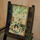Vintage Anglo-Indian folding chair hand-painted.