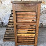Oak craft cabinet has 13 drawers circa 40's / 50's