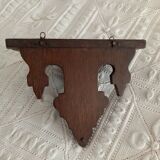 Small dark wood shelf
