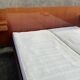Electric double bed, varnished wood, vintage, 1960s