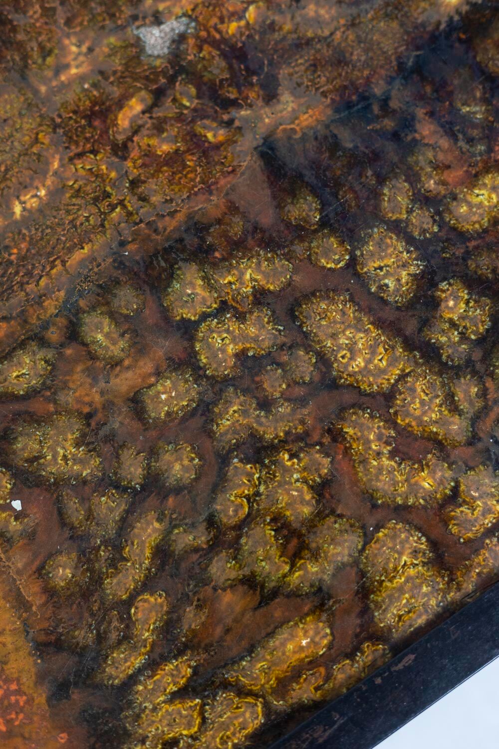 Robert and Jean Cloutier lava and metal coffee table, 1950s