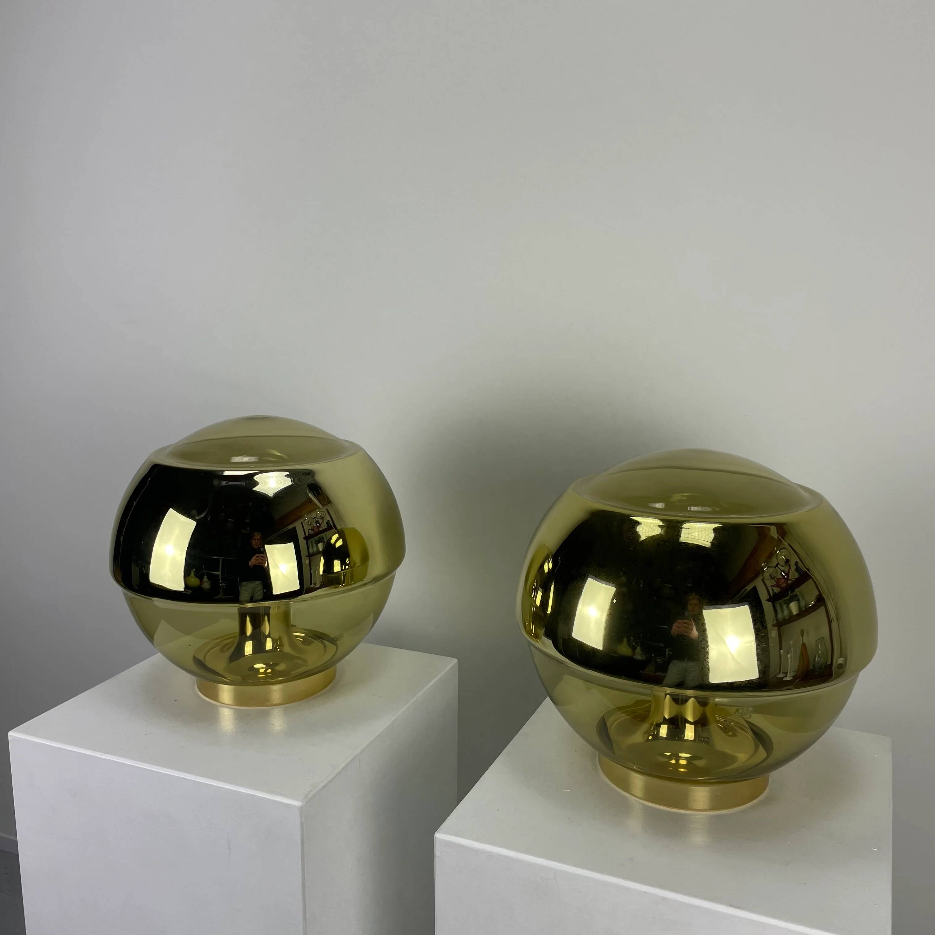 Rare pair of Magic Eye table lamps by Peill & Putzler 1970