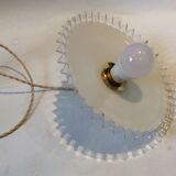 Vintage opaline pendant light