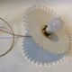 Vintage opaline pendant light