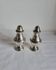 Salt and Pepper Shaker Set in Silver-Plated Metal