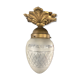 Bronze ceiling lamp and glassware