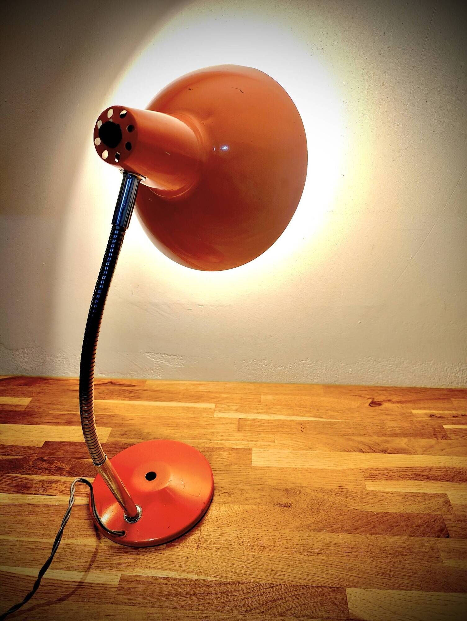 Vintage desk lamp - swan neck