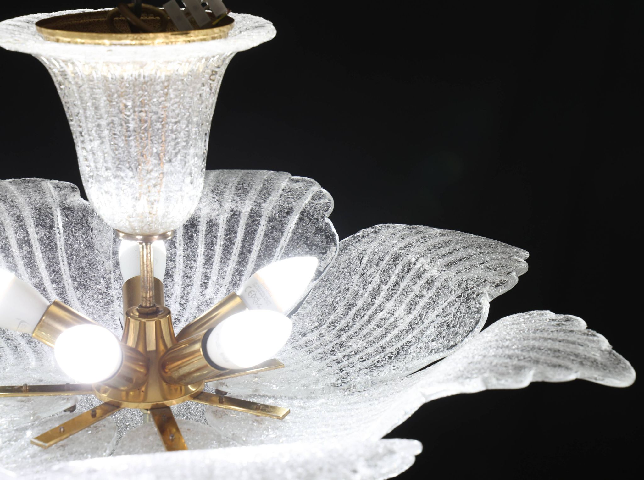 Honolulu, Midcentury Italian Murano Glass Pendant, 1970s