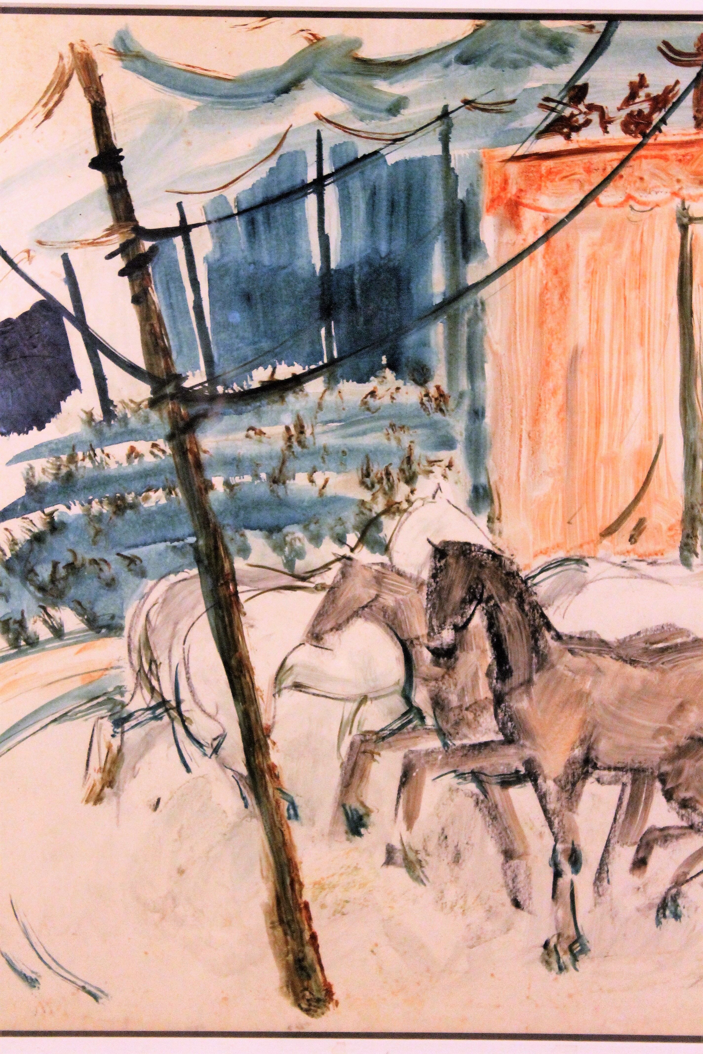 Watercolor "Circus" 1970s