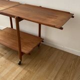 Teak serving trolley by Poul Hundevad from the 60s