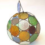 Multicolored ball glassware pendant lamp