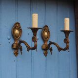 Vintage Rams Head French Bronze Wall Sconces Wall Lights C1930s Pair