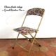 Vintage folding chair - upcycling - tapestry - Large Rainbow tree
