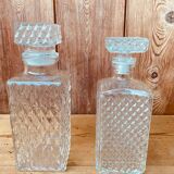 Vintage whisky decanter duo
