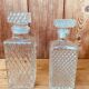 Duo de carafe à whisky vintage