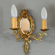 Paire d’Appliques Murales à Glace, Style Louis XV, XXe Siècle
