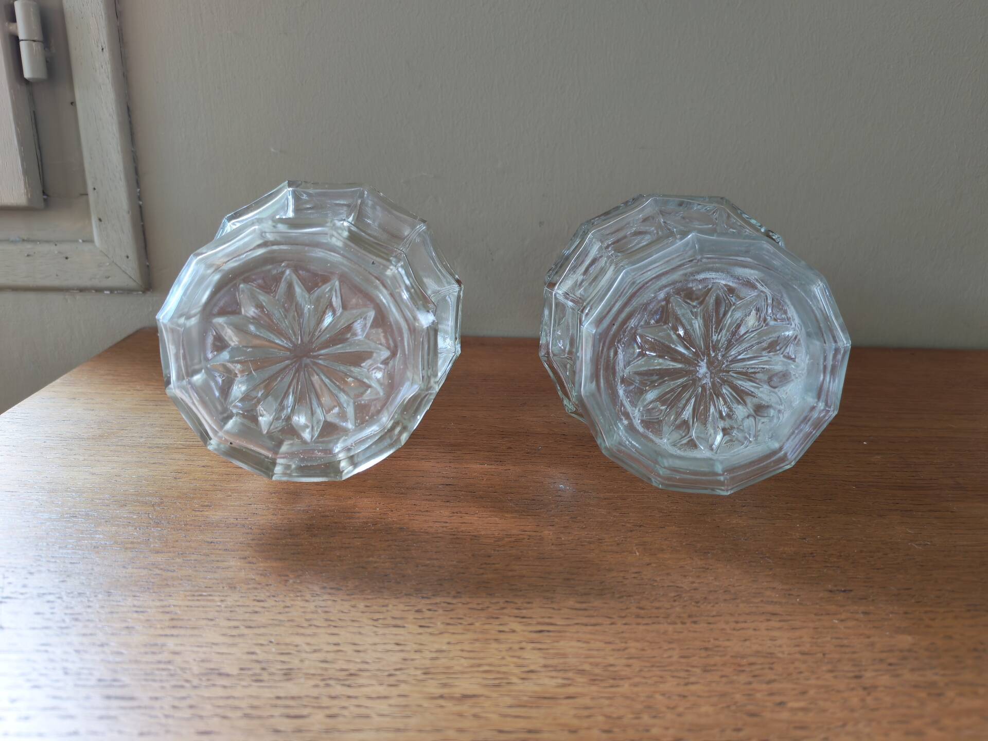 Paire de carafes anciennes 19ème siècle