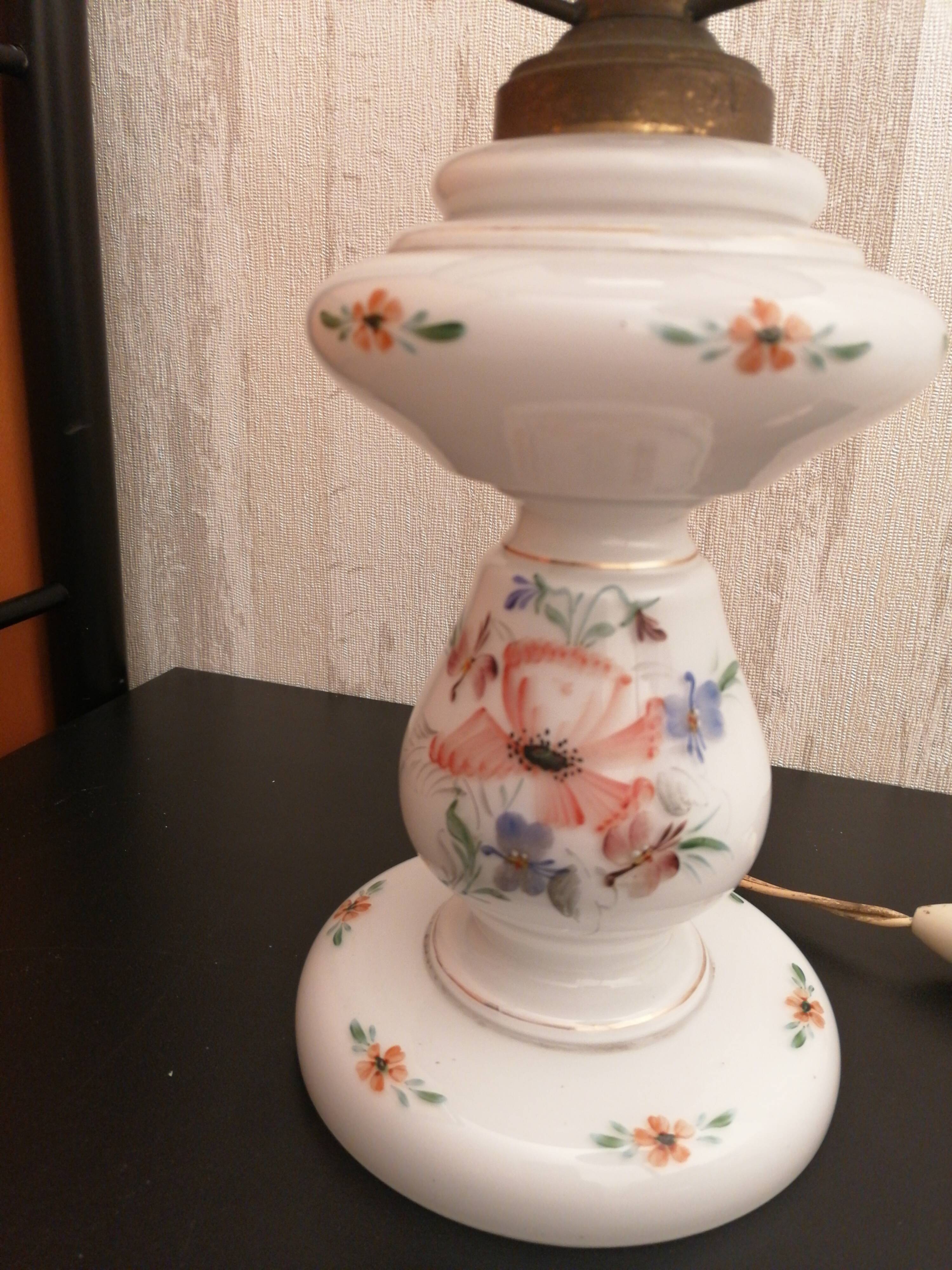 Antique porcelain lamp