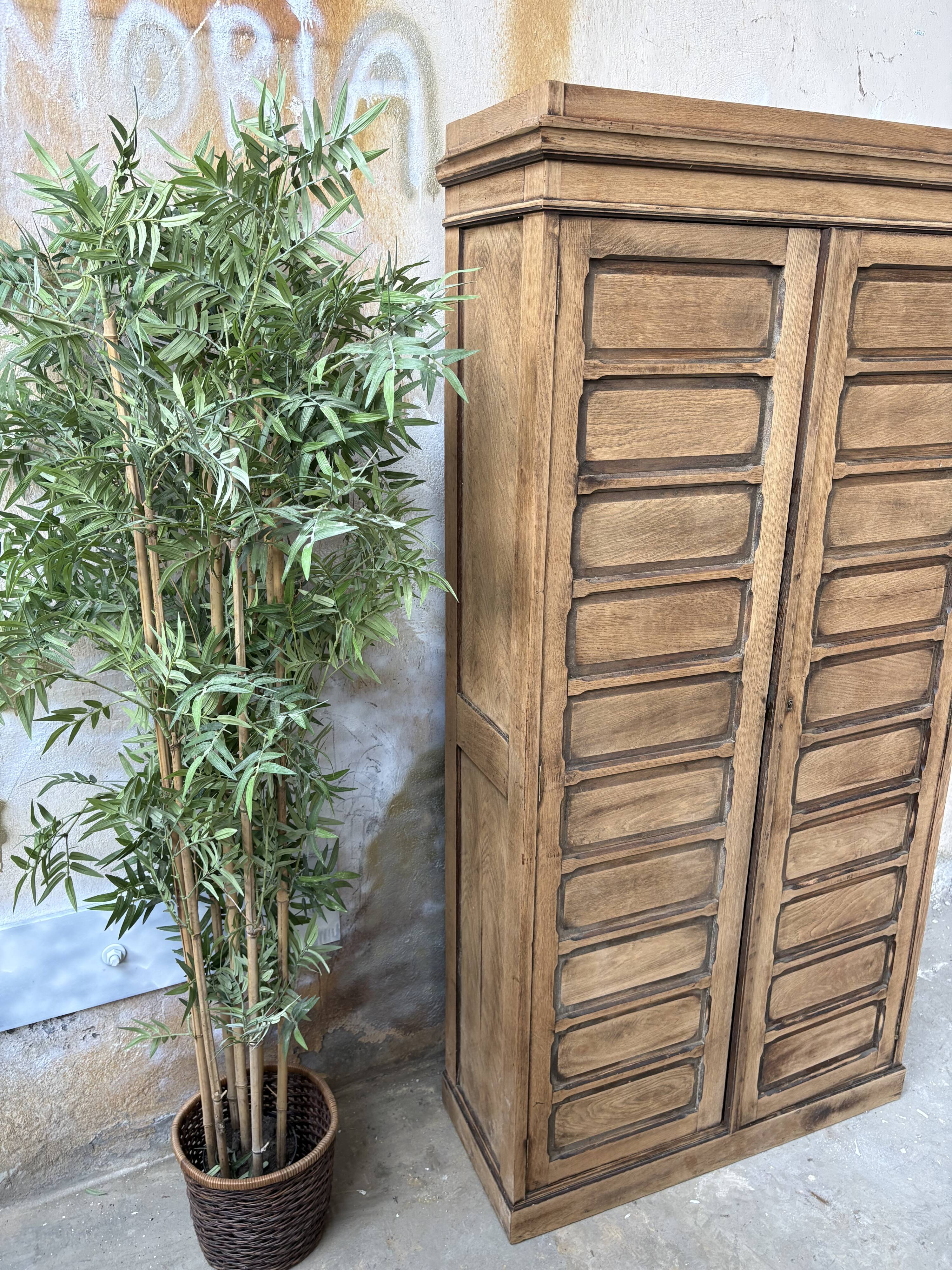 Antique oak storage cabinet – chic country style