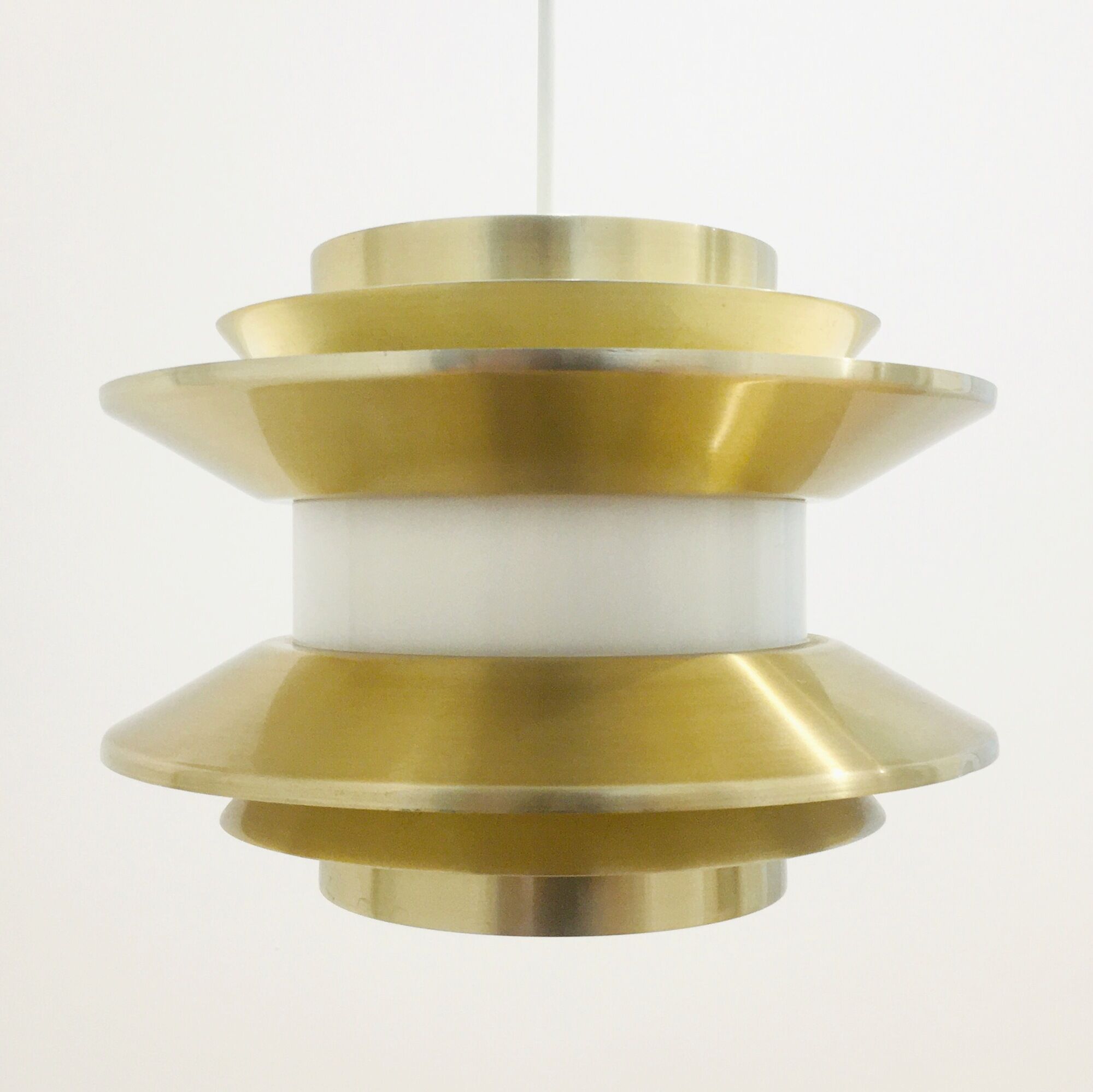 Mid-Century Labelled Trava Ceiling or Pendant Lamp by Carl Thore for Granhaga, Sweden, 1970s